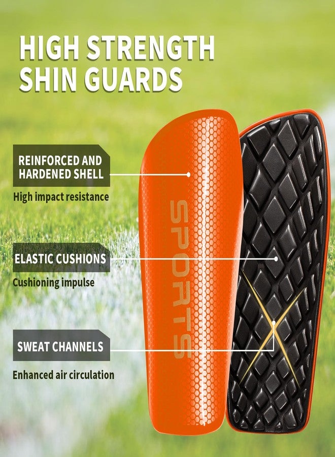 LPONJAR Soccer Shin Guards for Kids Youth Adults - Shin Pads and Sleeves with Optimized Insert Pocket for Boys Girls Men Women for Football Games - Protective Soccer Equipment - Image 3